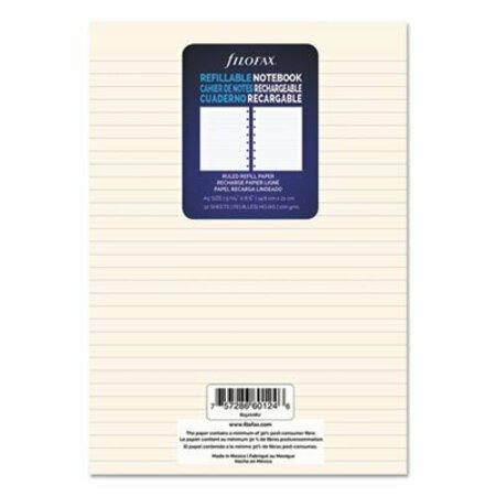 REDIFORM OFFICE PRODUCTS Filofax, NOTEBOOK REFILLS, 8-HOLE, 8.25 X 5.81, NARROW RULE, 32PK B152008U